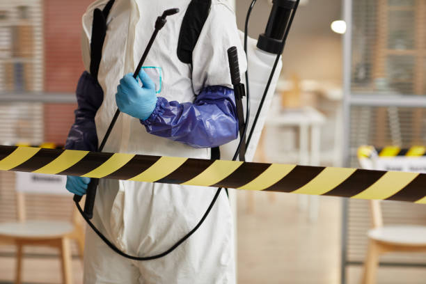 Professional Biohazard Cleanup technician working in Englewood, FL